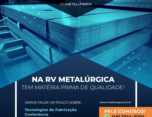 Na RV Metalúrgica você encontra matéria prima de qualidade!